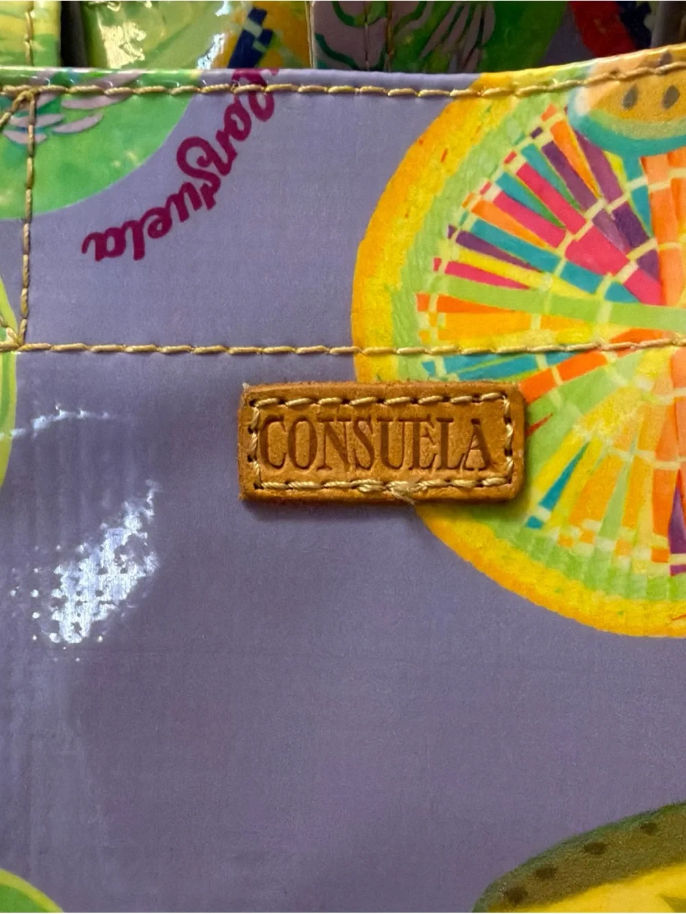 Consuela Purple Sandy Citrus Mini Tote Grab N Go - Picture 2 of 9